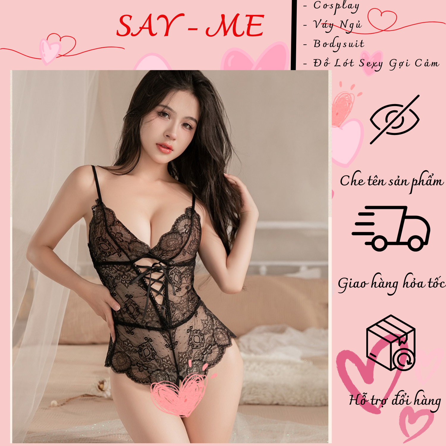 Bộ Bodysuit Gợi Cảm Hở Lưng Quyến Rũ  Bộ Nội Y Ren Xuyên Thấu Cut-out Lưng Set Lingerie Sexy Tôn Dáng  Set Bodysuit Ren Hoa Cổ Điển Đen  Outfit Phòng Ngủ Đẳng Cấp Cho Nữ Thần  Nội Y Ren Mềm Mại Gợi Cảm Hở Mông  C032