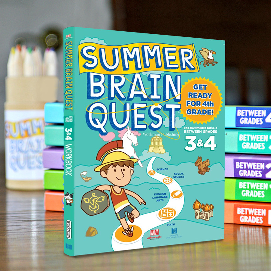 Combo 5 cuốn Summer Brain quest cho trẻ 5-10 tuổi