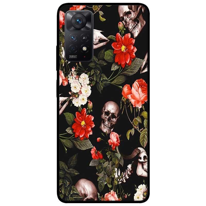 Ốp lưng dành cho Xiaomi Redmi Note 11 Pro 5G - Hoa Đỏ Trắng