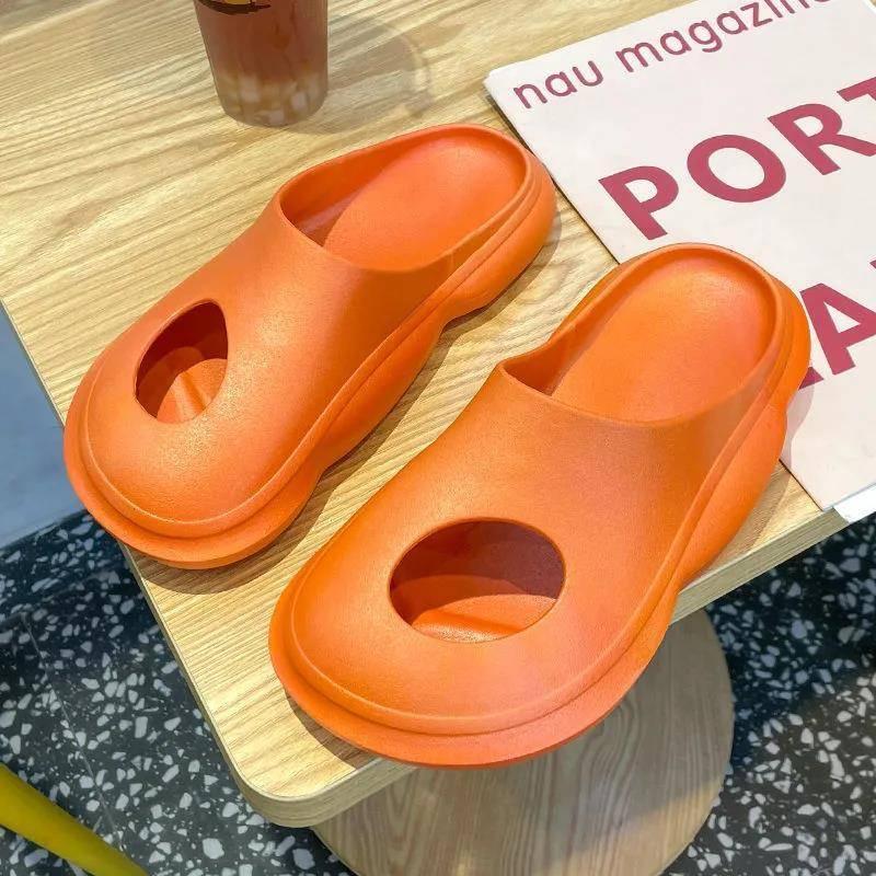 Dép Sandal Có Lỗ Thoáng Khí Đế Cao Dày Dặn Thời Trang Mùa Hè Dành Cho Nữ