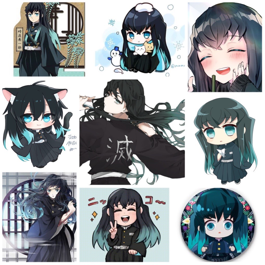 Set 30 Sticker Tokitou Muichirou-Kimetsu no Yaiba