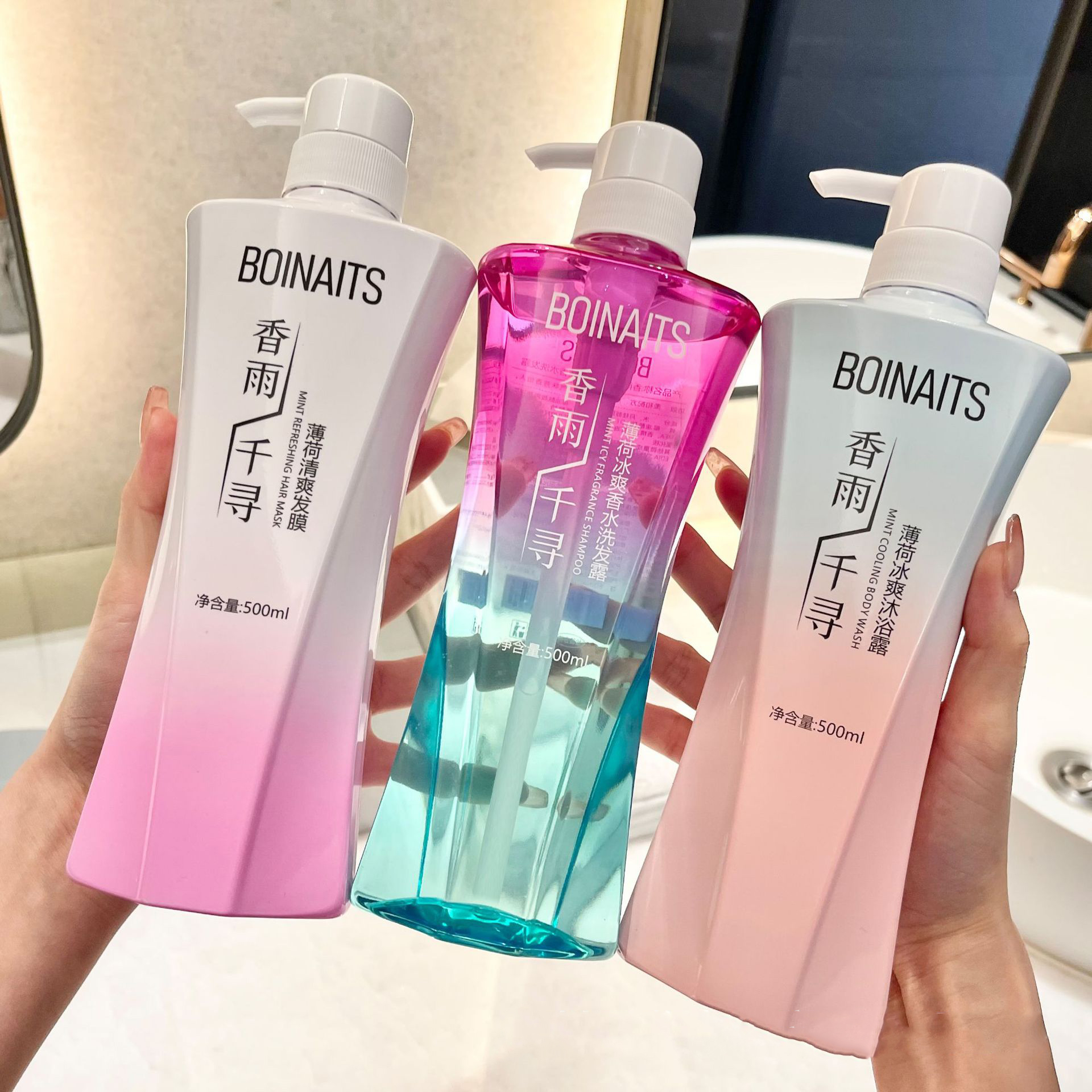 Dầu gội xả Boinaits Hair Salon 500ml, phục hồi chống rụng kích mọc tóc 500ml