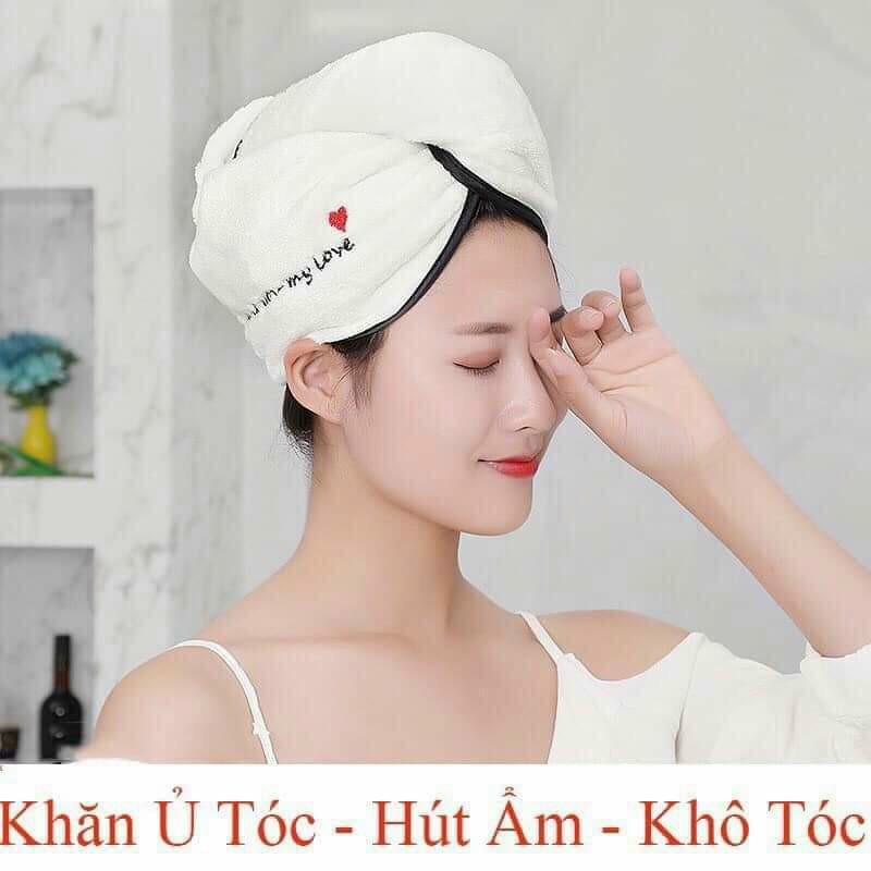 Khăn quấn ủ tóc làm khô siêu tốc trong vòng 3 phút sau khi gội mà không cần sử dụng máy sấy.