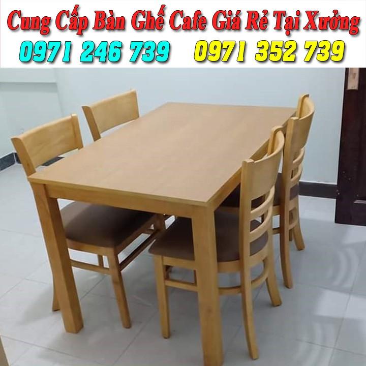 Bàn ghế gỗ cafe nhà hàng quán ăn