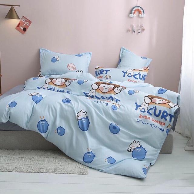 Set 5 món Cotton Korea Cao Cấp - Em bé xanh