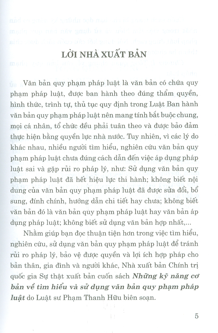 Những kỹ năng cơ bản về tìm hiểu và sử dụng văn bản quy phạm pháp luật (bản in 2023)