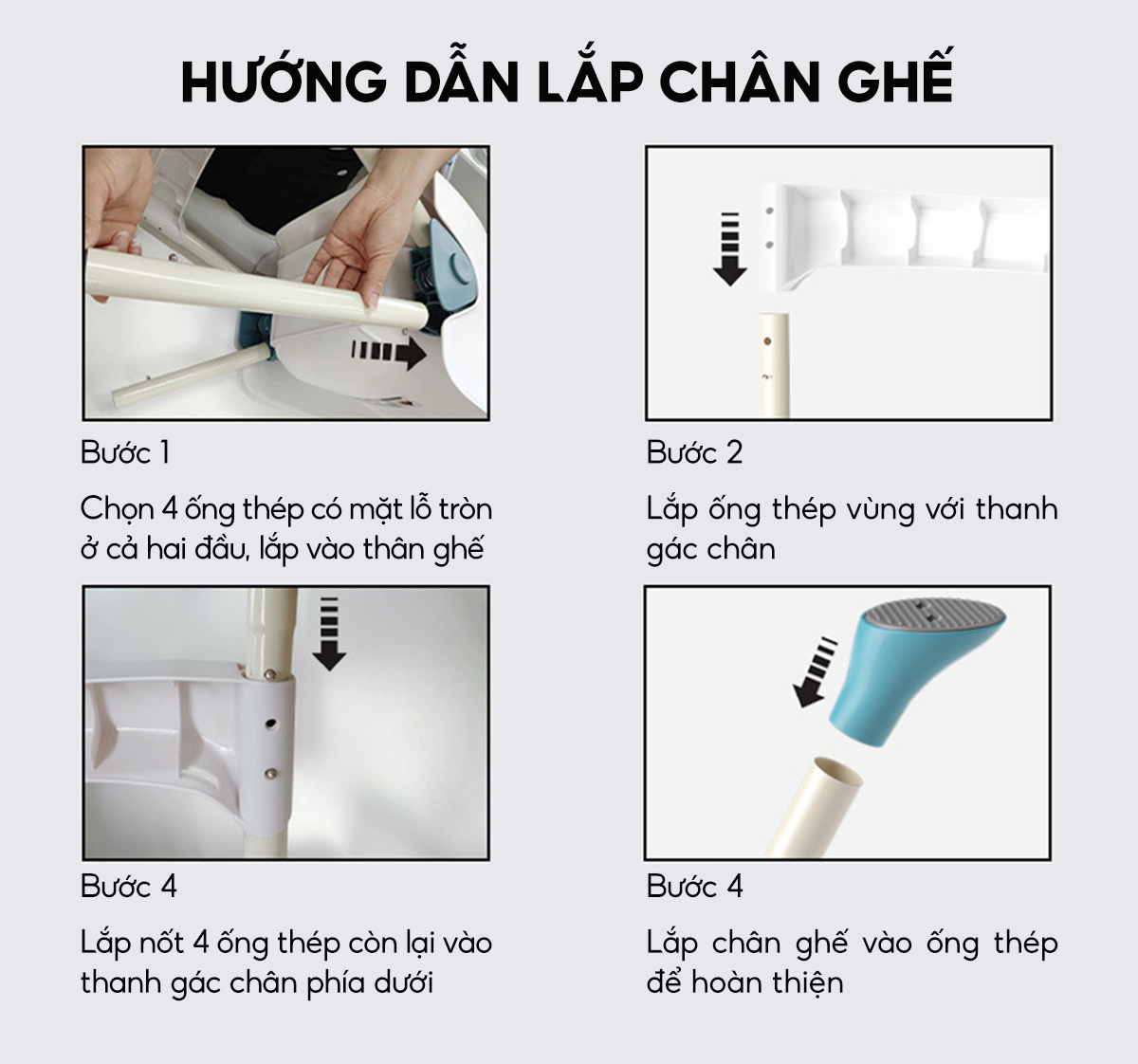 Ghế ăn dặm cho bé U2 babyhop thiết kế chân điều chỉnh độ cao, kèm mặt bàn dành cho bé từ 6 tháng chịu lực tới 70kg