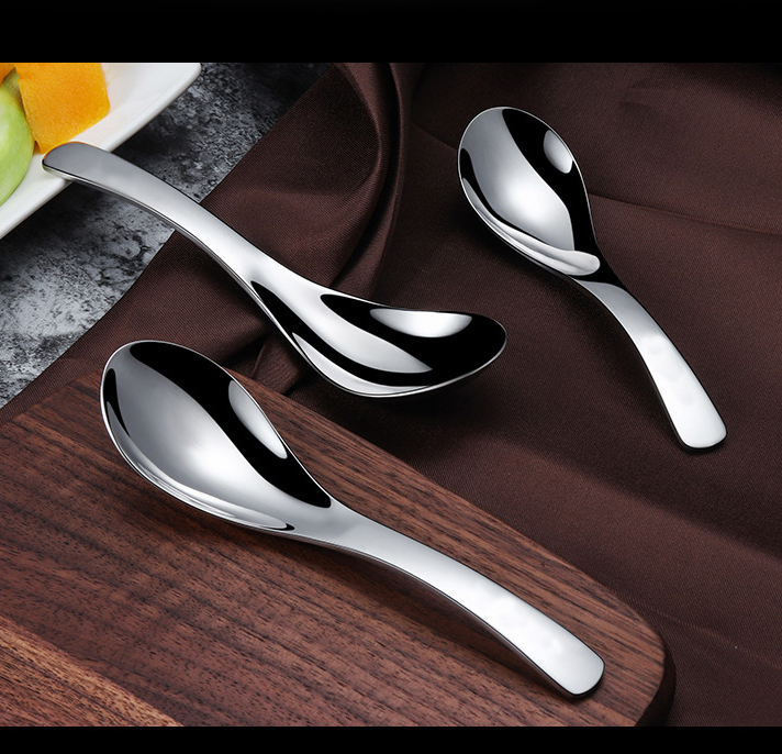 Combo 3 Thìa ăn phở, súp inox 304, inox 401 sang trọng cao cấp