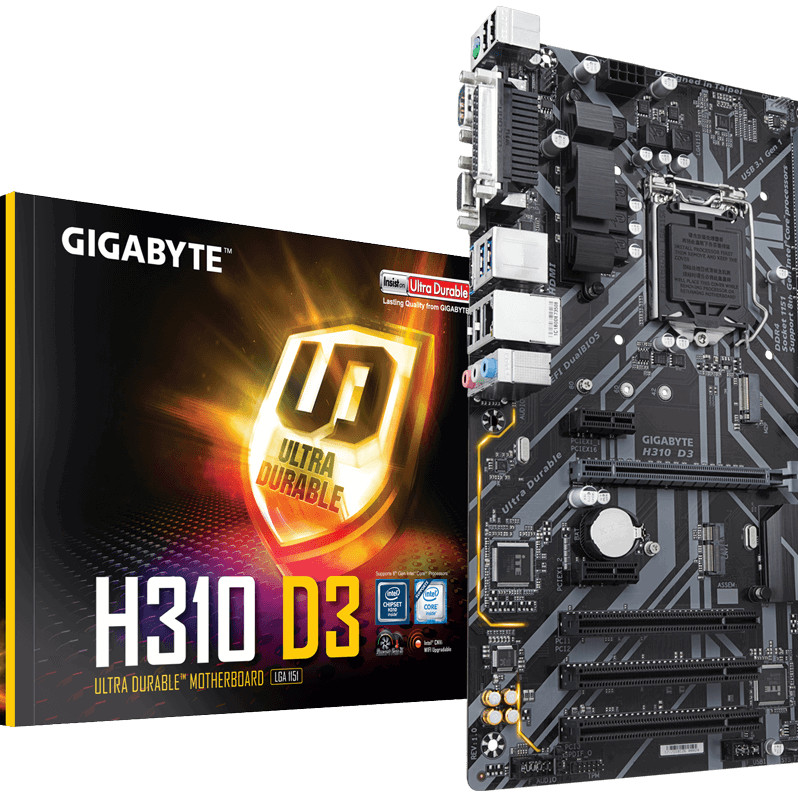 Bo Mạch Chủ Mainboard GIGABYTE H310-D3 (SK1151) - Hàng Chính Hãng