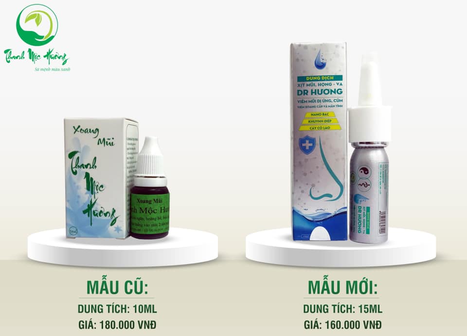 Dung dịch xịt mũi giảm viêm xoang viêm mũi dị ứng Dr hương Thanh Mộc Hương 15ml