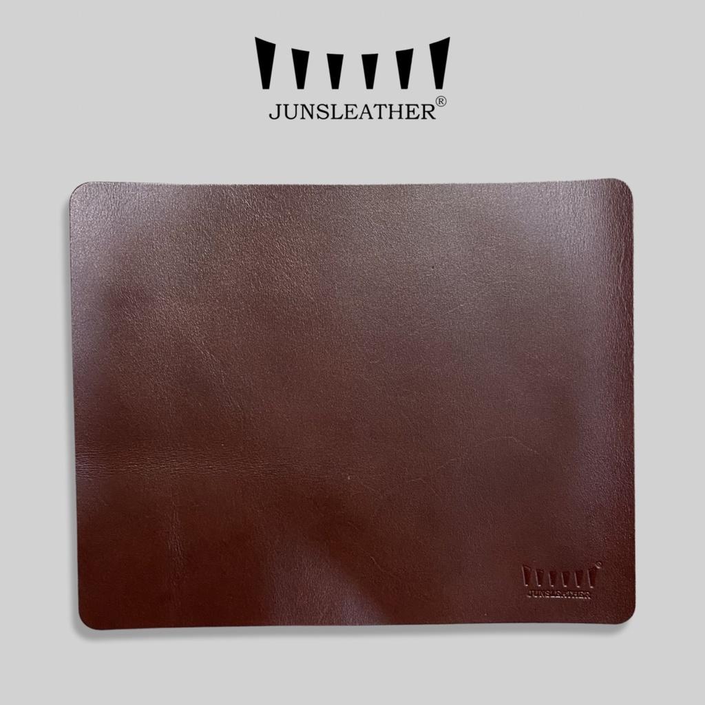 Miếng lót chuột Da bò nguyên tấm kháng nước của Junsleather (25 x 20cm)