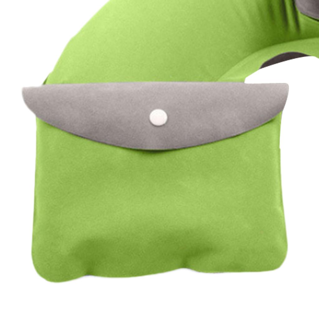 Travel Plane Inflatable U Shape Pillow Comfortable Neck Head Rest Air Soft Cushion