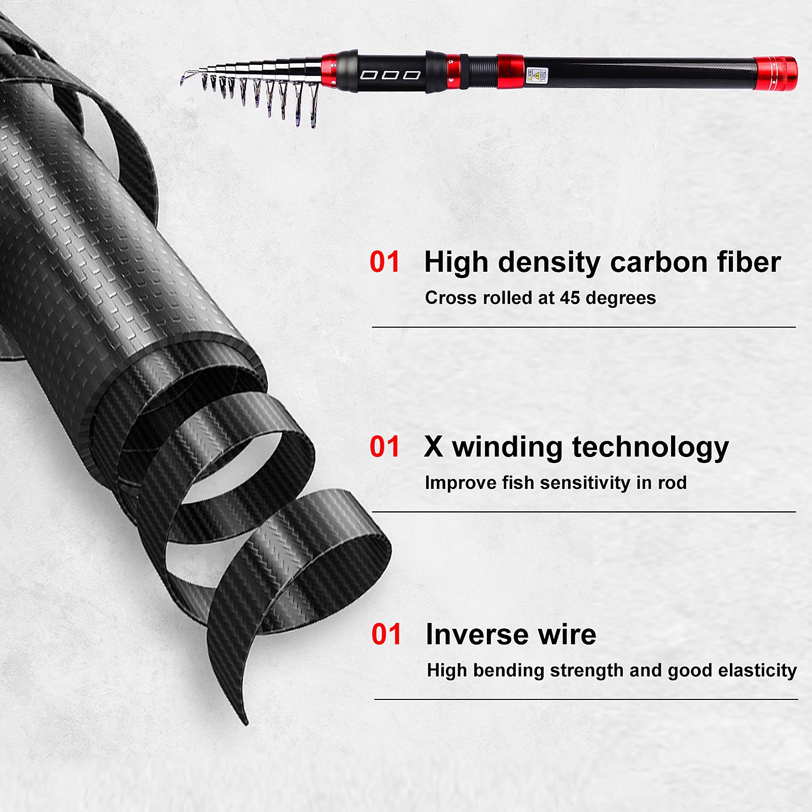 Cần câu cá di động bằng sợi carbon có thể điều chỉnh