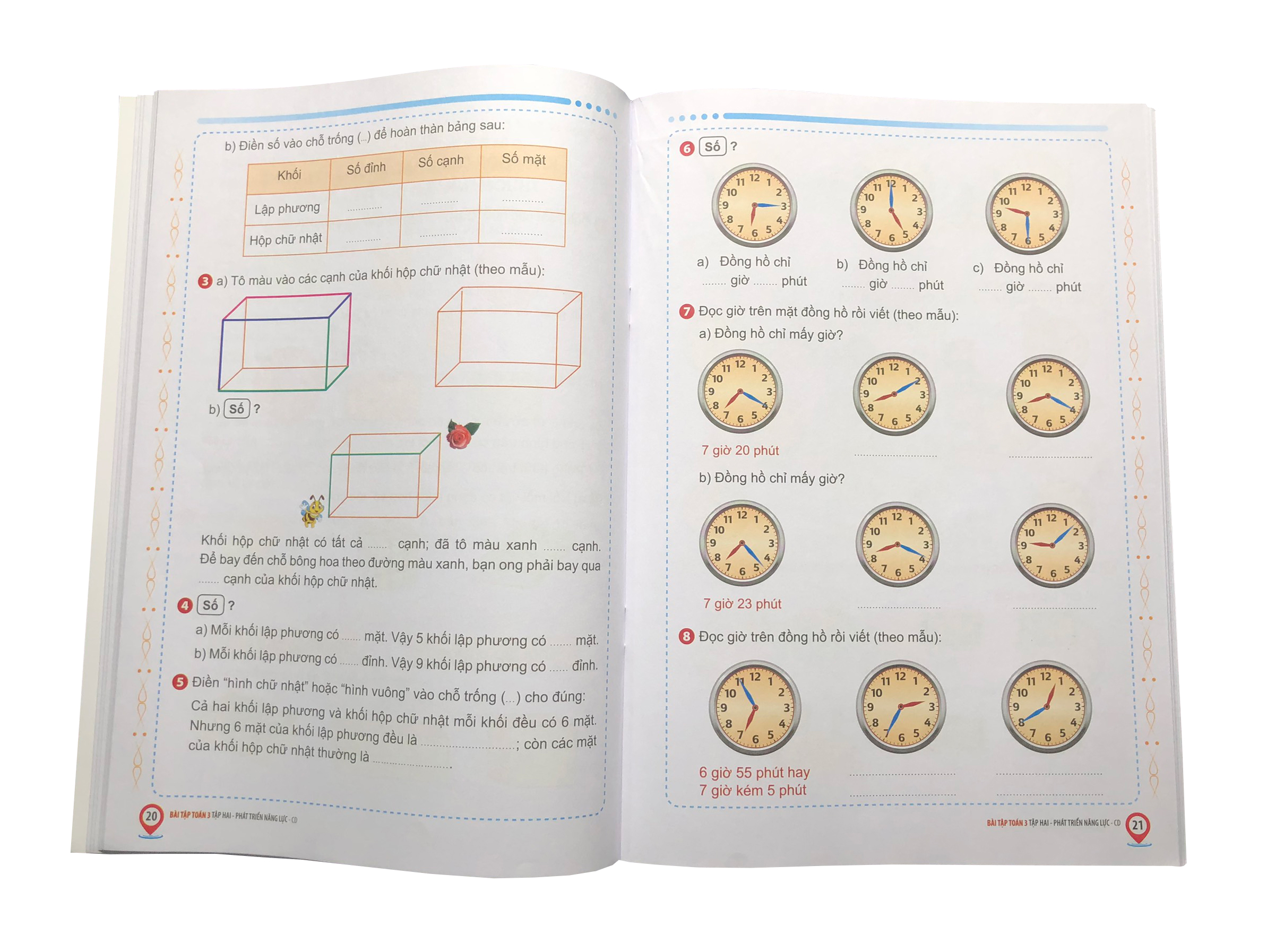 Bài tập Toán 3 Tập 2 Phát triển năng lực (Bám sát SGK Cánh Diều)