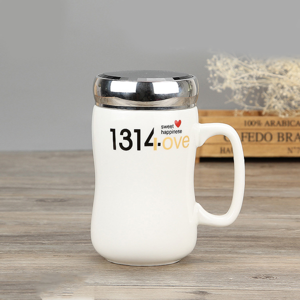 Ly Sứ Giữ Nhiệt 1314 Love Nắp Tráng Gương