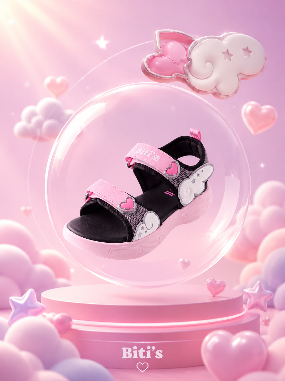 Sandal Biti's bé gái (size 30-37)
