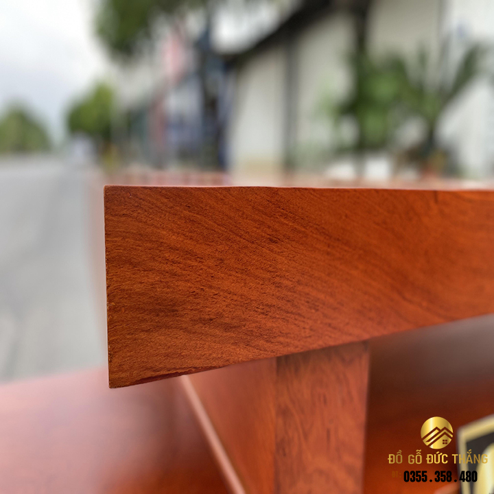 Kệ tivi thớt 3 tầng gỗ hương đá
