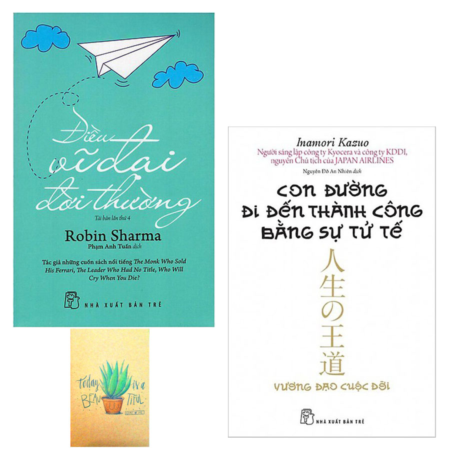 Combo Điều Vĩ Đại Đời Thường và Con Đường Đi Đến Thành Công Bằng Sự Tử Tế ( Tặng Kèm Sổ Tay)