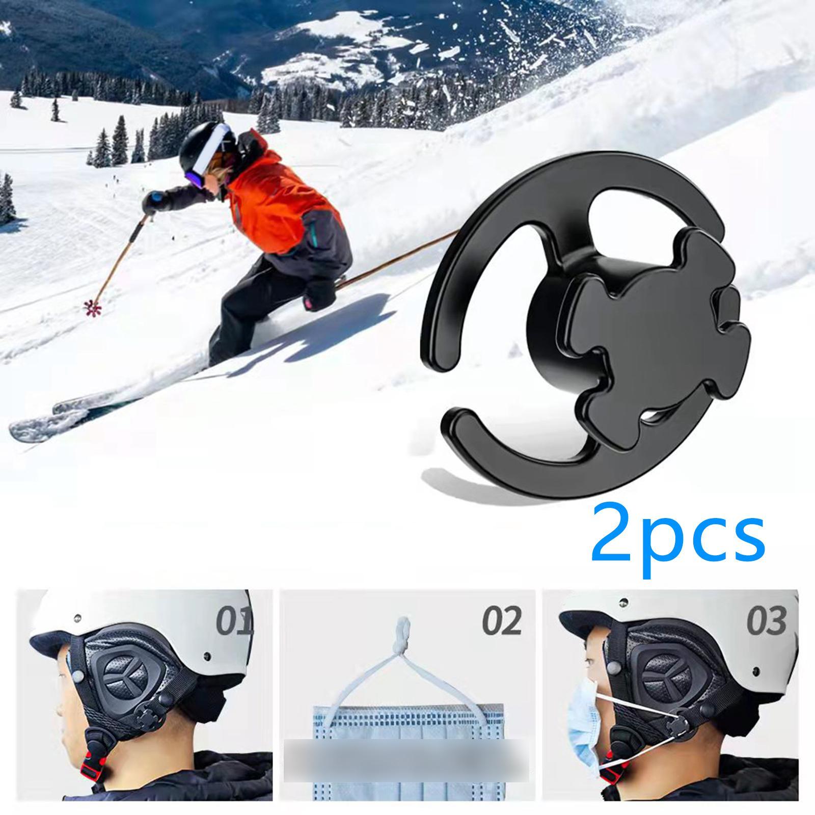 4x Ski Helmet Mask Holder Clip Masque Bracket for Snowboarding Snow Sports Outdoor Skiing