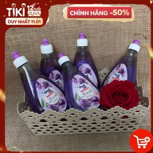 [Nhập khẩu Đức] Nước rửa bát Denkmit 500ml hương Lavendel phiên bản mới nhất của denkmit, cho bát đĩa sạch dầu mỡ, mùi hương nhẹ nhàng, an toàn da tay.