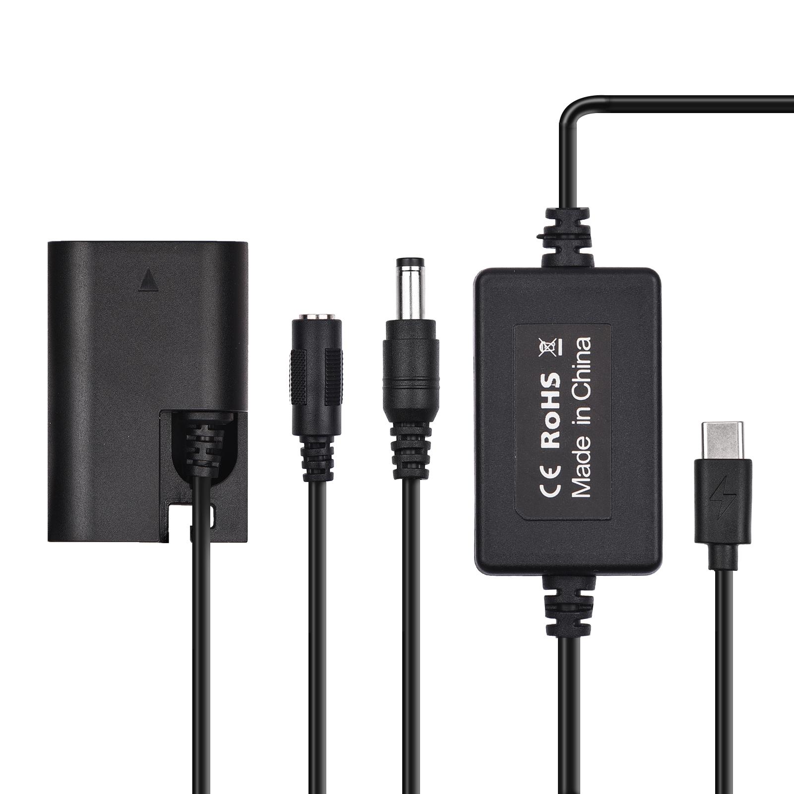 PD USB Type-C Cable to DR-E6 Dummy Battery DC Coupler LP-E6N for Canon EOS 60D 70D 80D 5DS R 5D Mark IV III 5D4 5D3