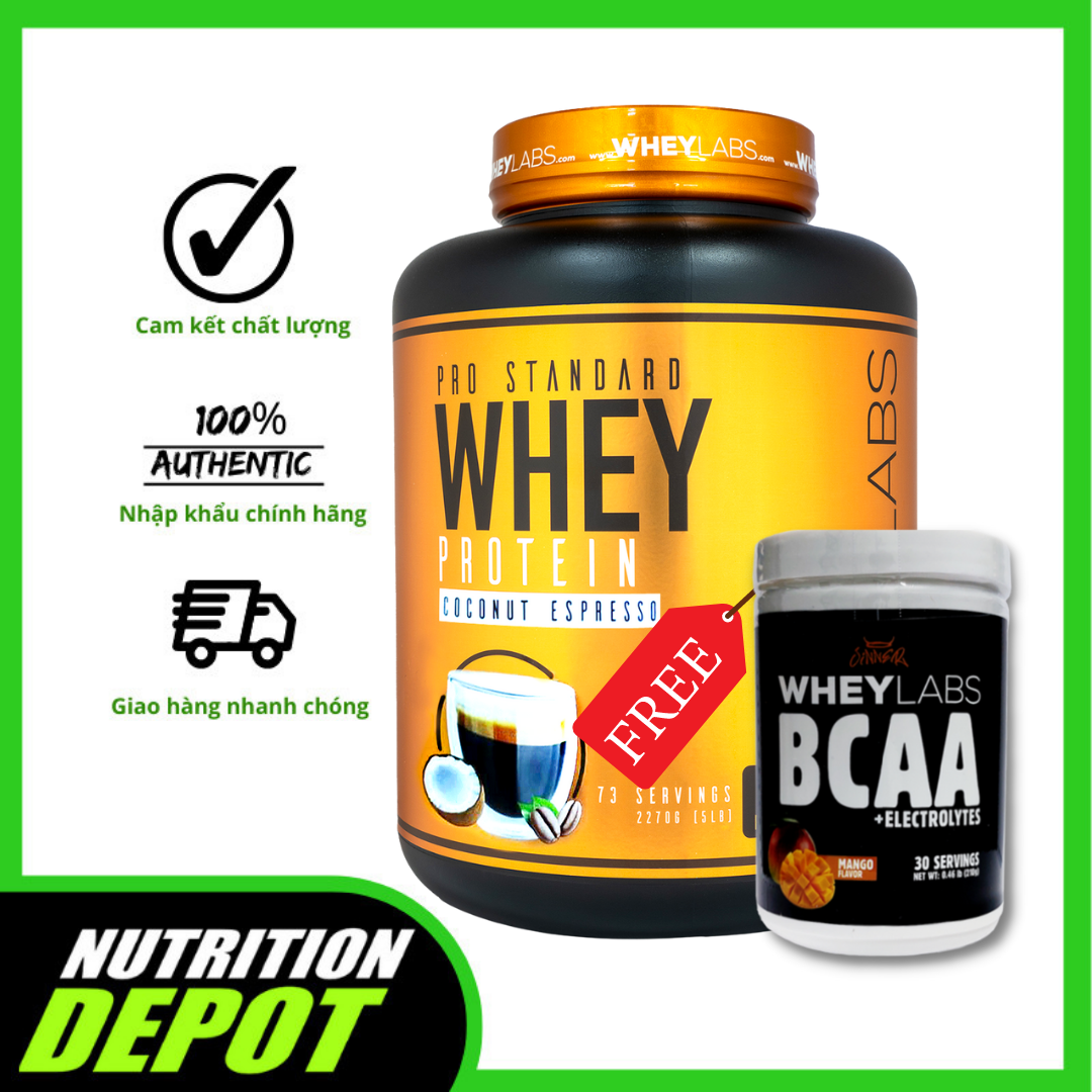 Sữa tăng cơ Wheylabs Pro Standard Whey Protein hũ 5lbs (2.2kg) ( 73 lần dùng)