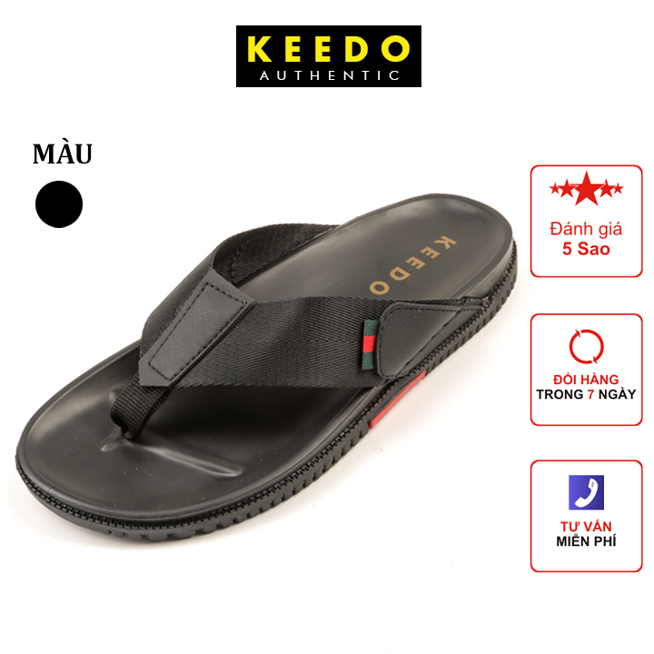 Dép xỏ ngón nam quai dù cao cấp KEEDO KD1808