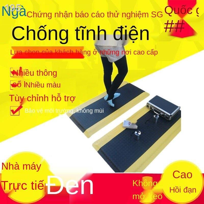 Thảm cao su chống trơn trượt lót sàn tĩnh điện mỏi chân nhà xưởng bếp công nghiệp