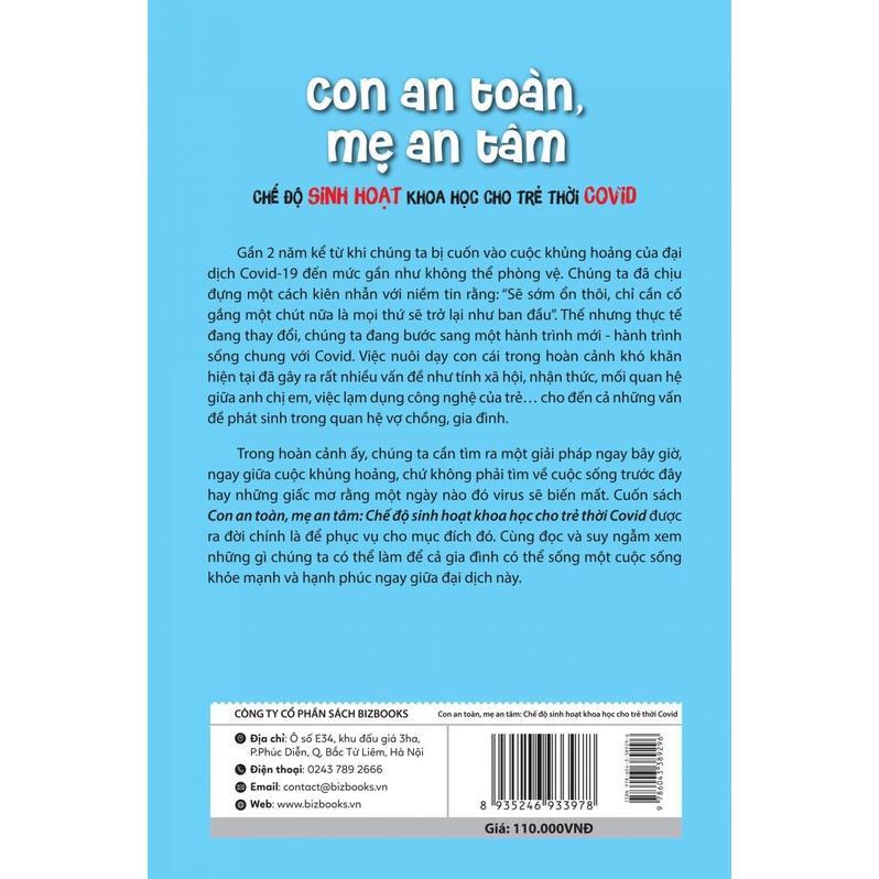 Con an toàn, mẹ an tâm: Chế độ sinh hoạt khoa học cho trẻ thời Covid - Bản Quyền