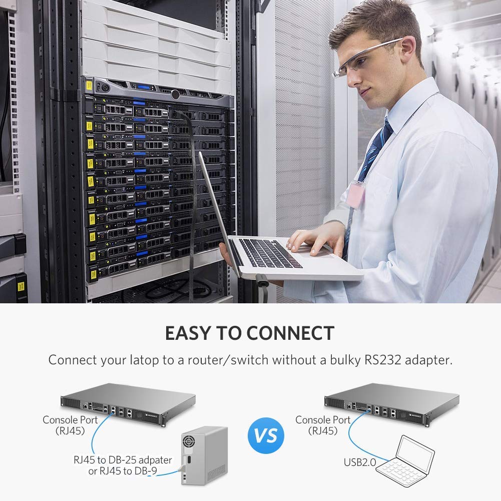 Dây cáp USB 2.0 sang RJ45 UGREEN CM204 60813 - Hàng nhập khẩu chính hãng