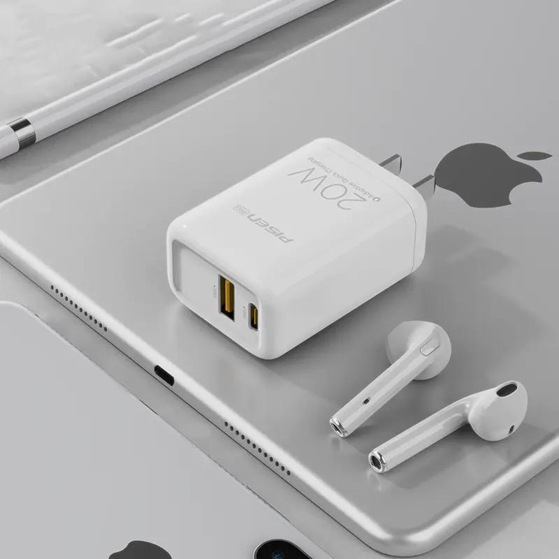 Cóc sạc nhanh PISEN Pro-All Dual Port QP 20W Fully Compatible12 - , Hàng chính hãng
