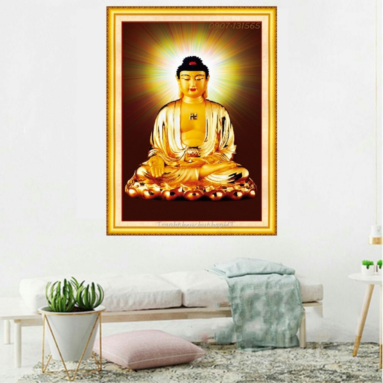 Tranh đính đá Phật Tổ Như Lai - chưa đính