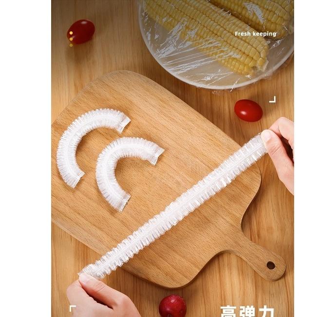 Combo 5 gói Màng Bọc Thực Phẩm An Toàn Set 500 cái , Có Chun Co Dãn Tái Sử Dụng Được Kèm Túi Gấu, giúp chống