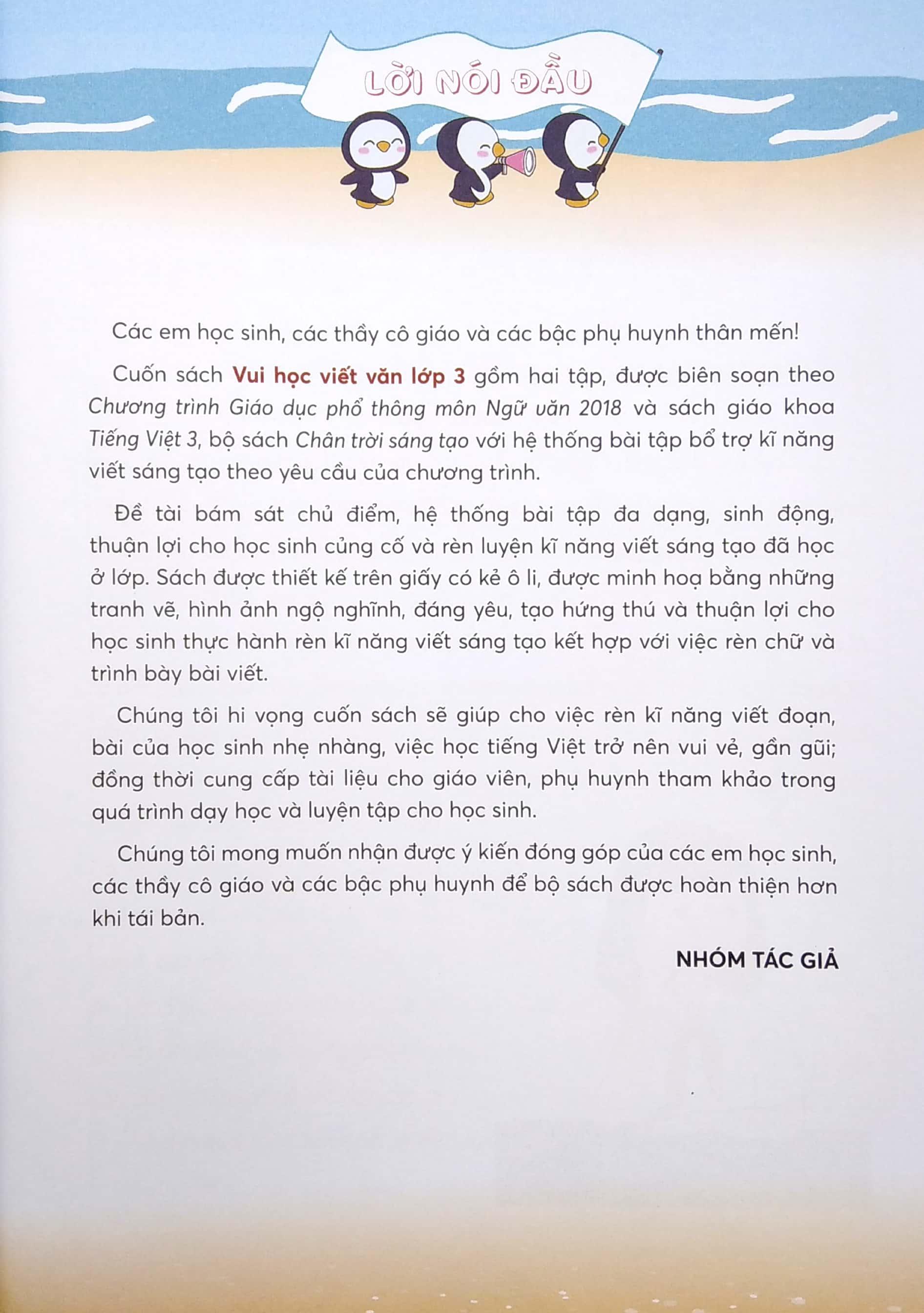 Vui Học Viết Văn Lớp 3 - Tập 2 (Bộ Chân Trời Sáng Tạo)