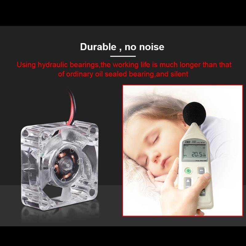 Quạt Tản Nhiệt Làm Mát Mojito 2510 3010 4010 12v 24v Có Đèn Led Phát Sáng Không Gây Tiếng Ồn Cho Máy In 3d