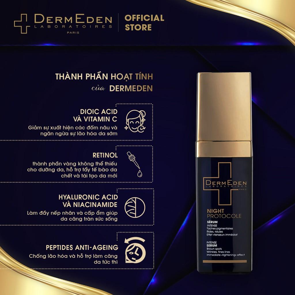 Serum chống lão hóa da và giảm nám tàn nhang DERMEDEN Intense Anti-ageing Retinol 1% + Niacinamide 5% 30ml