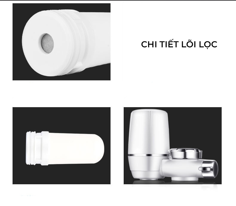 Lõi lọc nước thay thế cho bộ lọc tại vòi Konka KPW-LT01, lọc nước trực tiếp, sử dụng 3-6 tháng.