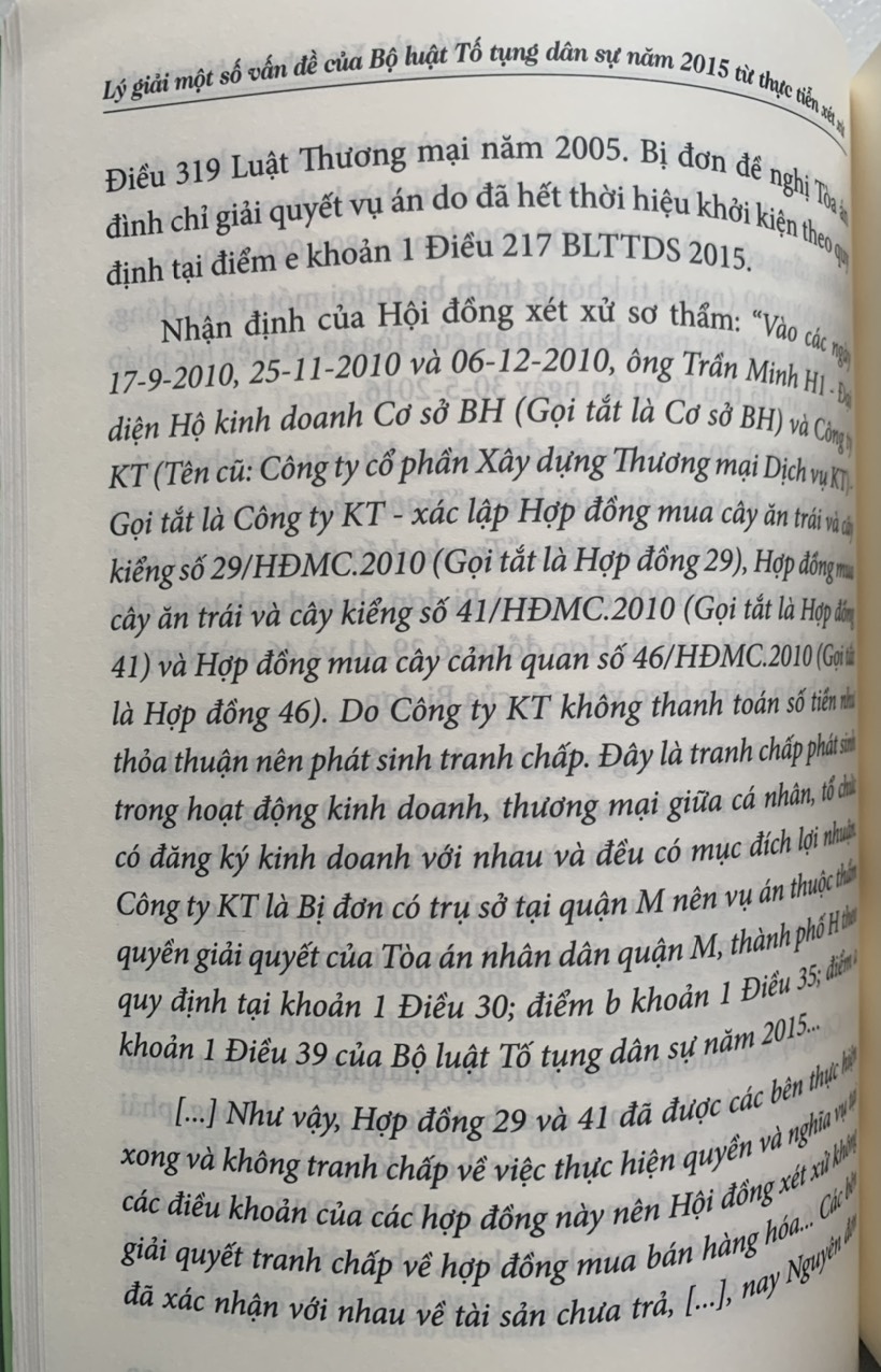 Lý giải một số vấn của Bộ luật Tố tụng dân sự năm 2015 từ thực tiễn xét xử