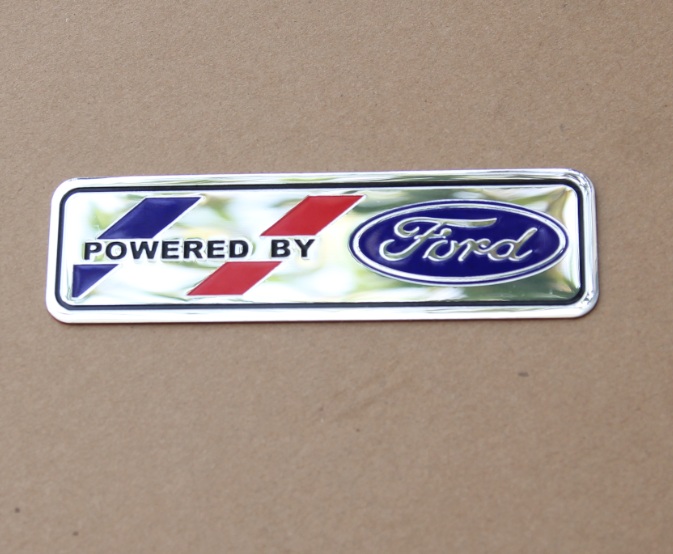 Tem chữ logo Powered By Ford dán trang trí xe ô tô