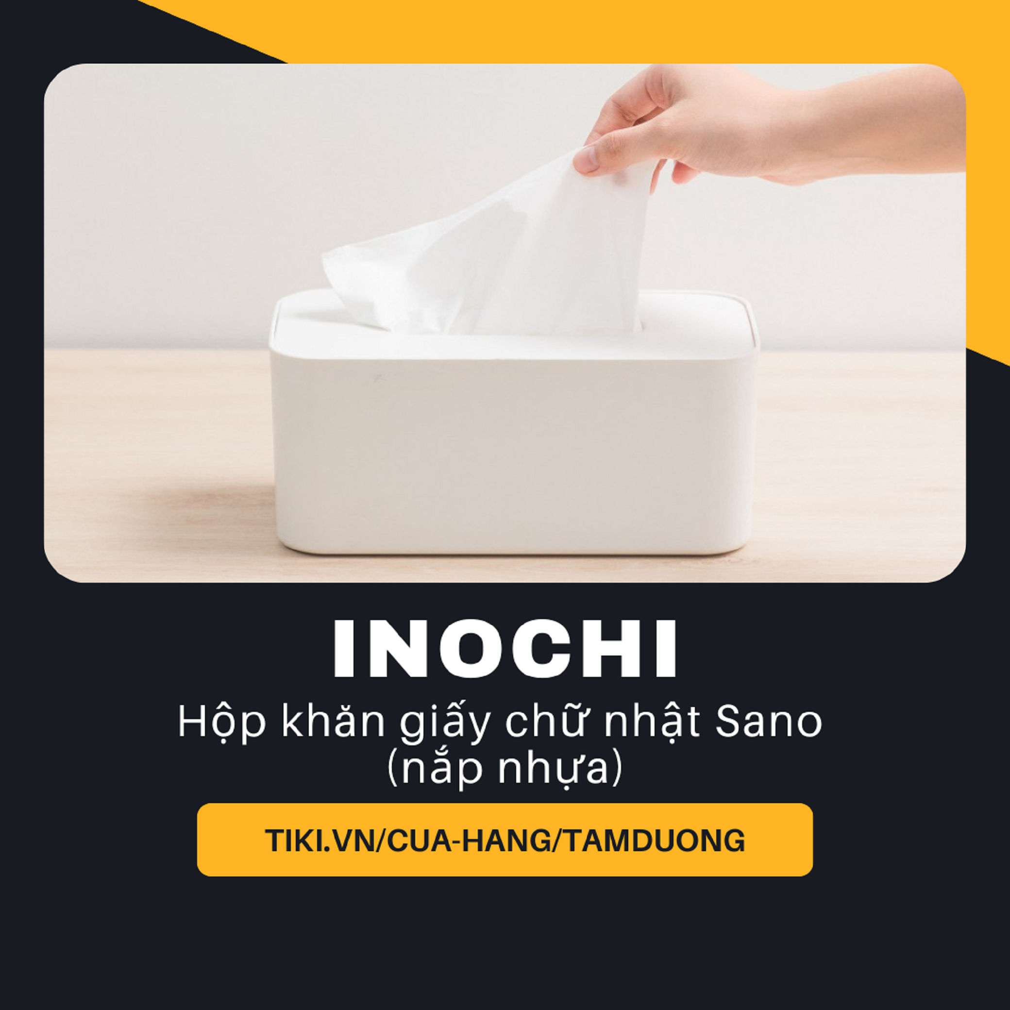 Hộp khăn giấy chữ nhật Inochi Sano
