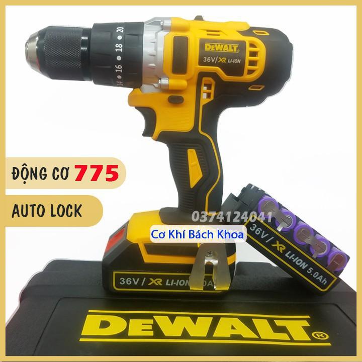 Máy Khoan Dewalt 36V- 3 Chức Năng - Khoan bê tông, Không chổi than, Máy bắt Vít 36V Có Búa