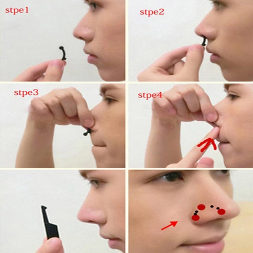3-4pack 3 Pair Plastic 3D Nose Shaper Corrector Lifting Bridge Straightening