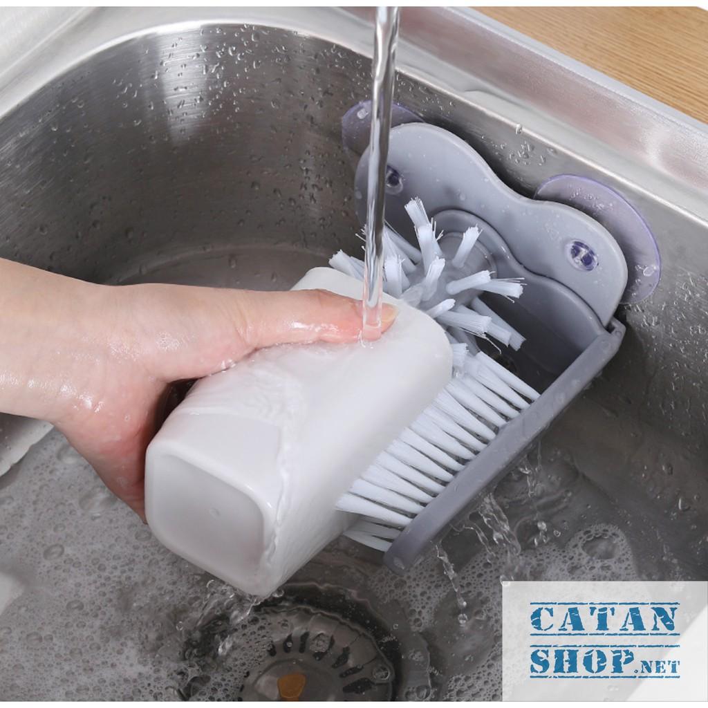 Dụng cụ cọ rửa ly Nhật Bản tiện lợi,dụng cụ nhà bếp thông minh rửa cốc chén 2 mặt cùng lúc. Dụng cụ gia dụng GD169-CoRLy