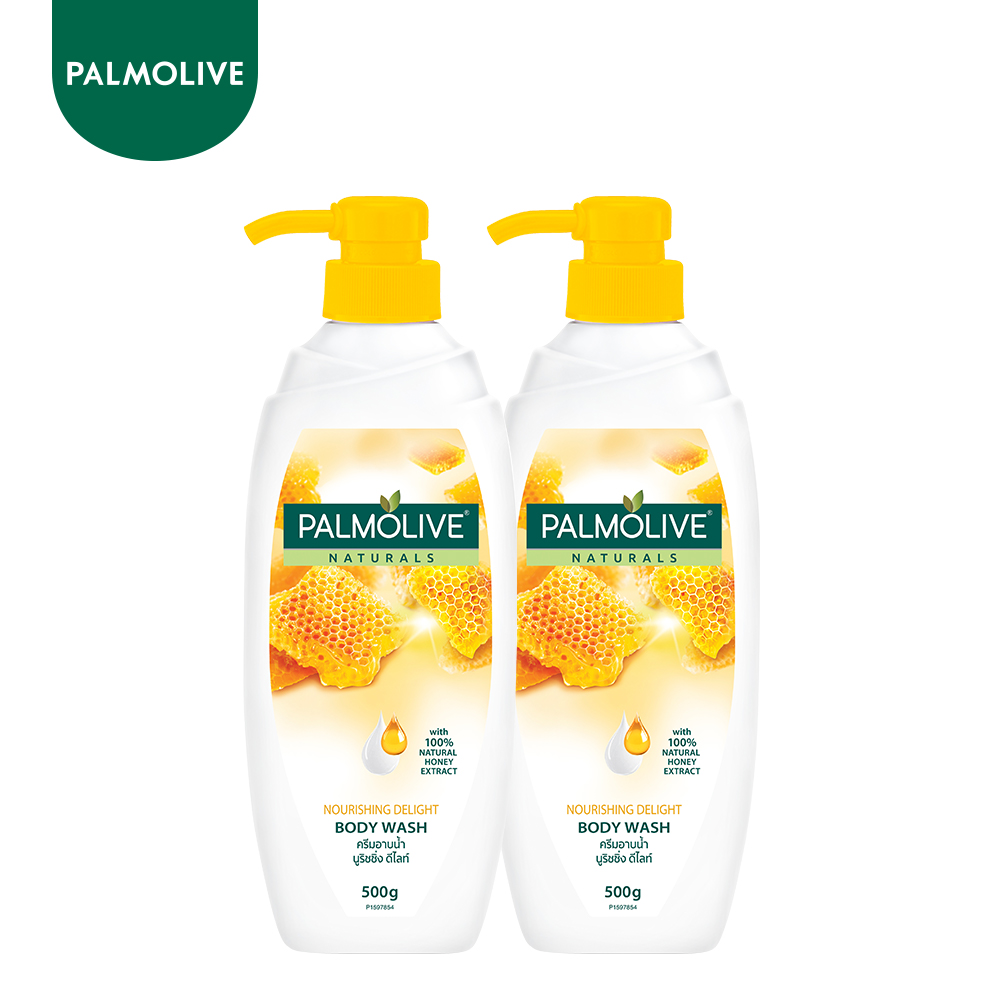 Bộ 2 Sữa tắm Palmolive dưỡng ẩm sảng khoái 100% chiết xuất từ mật ong 500g