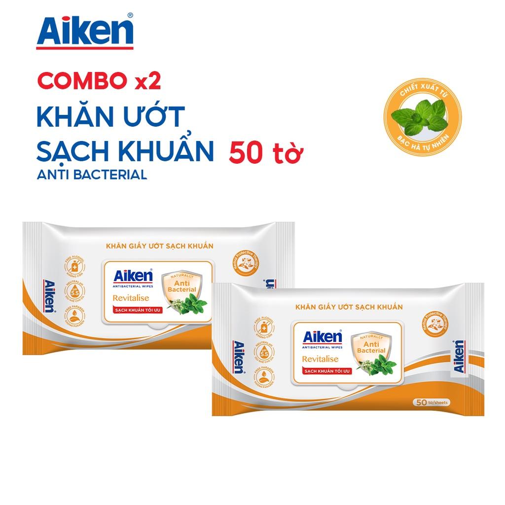 Combo gia đình sạch khuẩn chiết xuất bạc hà Aiken số 2