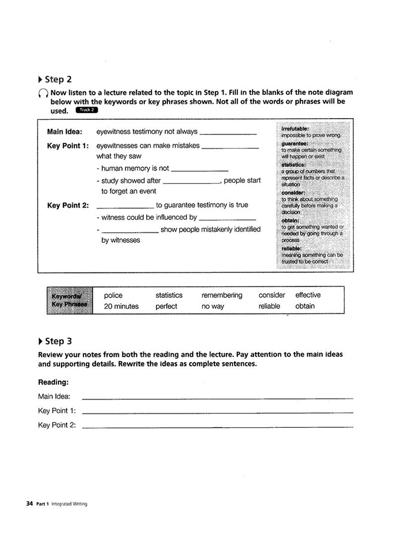 Building Skills For The Toeft IBT Beginning - Writing