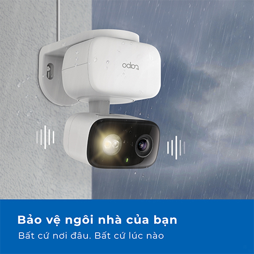 Camera trong nhà/ngoài trời TP-Link Tapo Pan/Tilt Indoor/Outdoor Home Security 1080p Full HD C206 - Hàng chính hãng