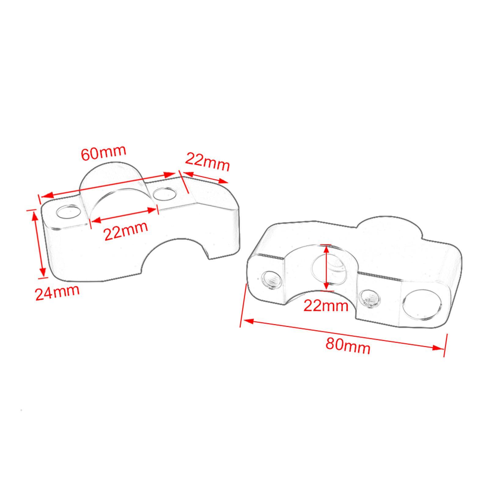 2 Pcs Motorcycle Handlebar Riser Universal Fit FOR  CB1000R CRF1000L