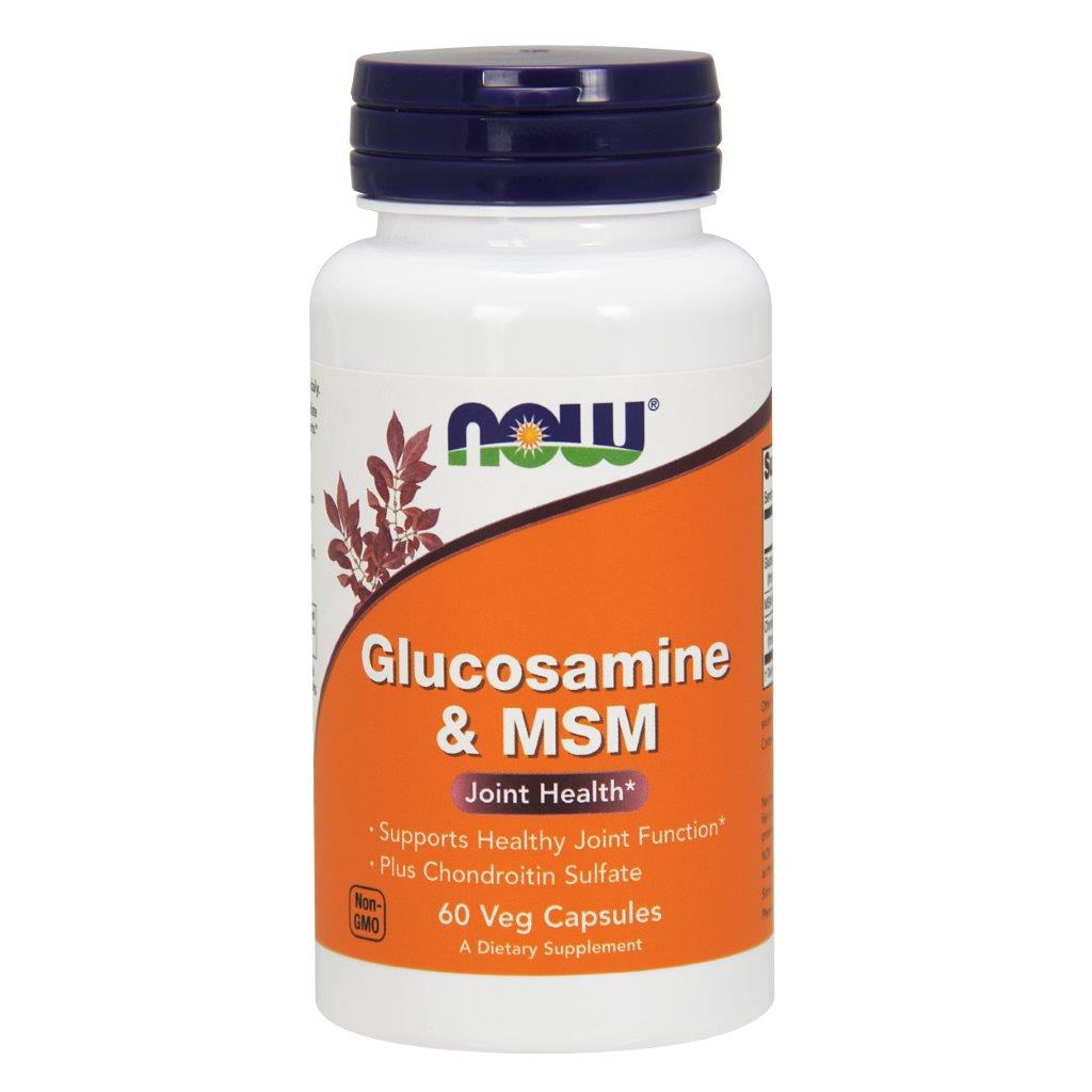 Thực phẩm bảo vệ sức khỏe Glucosamine & MSM hãng Now foods USA Bổ khớp, giảm thoái hóa khớp, sụn, giảm đau nhức do viêm khớp