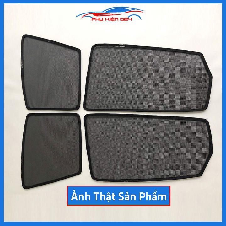 Bộ 4 rèm chắn nắng nam châm Kona 2018-2019-2020 khung cố định chống tia UV
